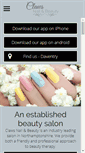 Mobile Screenshot of clawsbeauty.co.uk